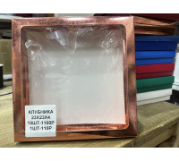 КОРОБКА КЛУБНИКА В ШОКОЛАДЕ 230х230х40 мм (бронза)