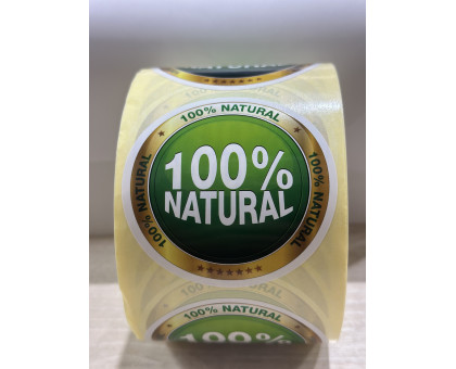 Наклейка " 100%  Natural бол"