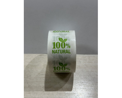 Наклейка "100% Natural  мал. прозрачная"