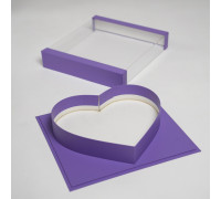 Сердце 31х28х5 (Фиолетовый)